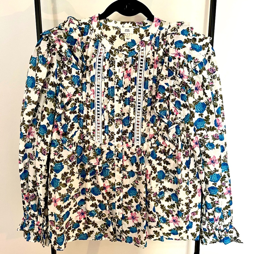 River Island Ruffle Blouse